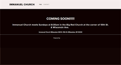 Desktop Screenshot of immanuelmilwaukee.org