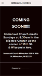 Mobile Screenshot of immanuelmilwaukee.org