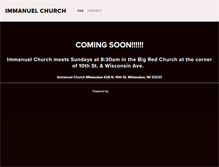 Tablet Screenshot of immanuelmilwaukee.org